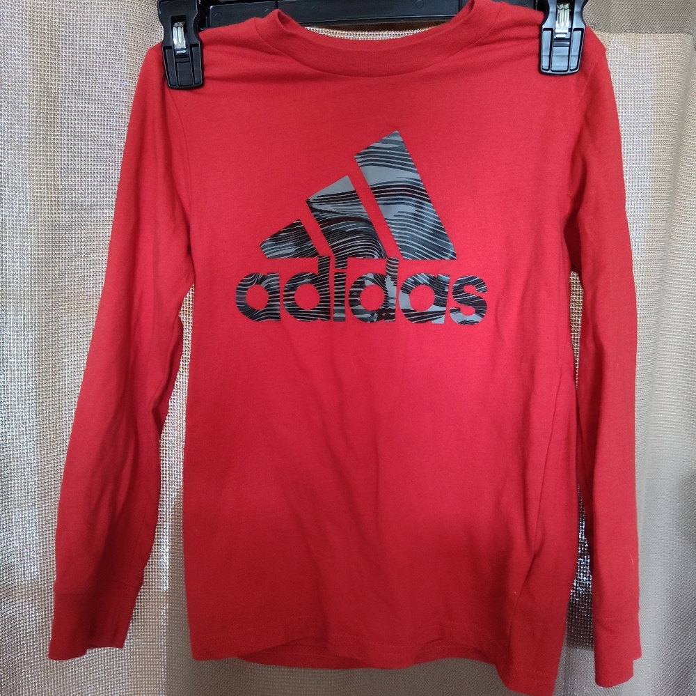 Kids red Adidas shirt